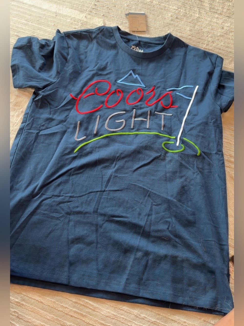 men’s coors light tee
